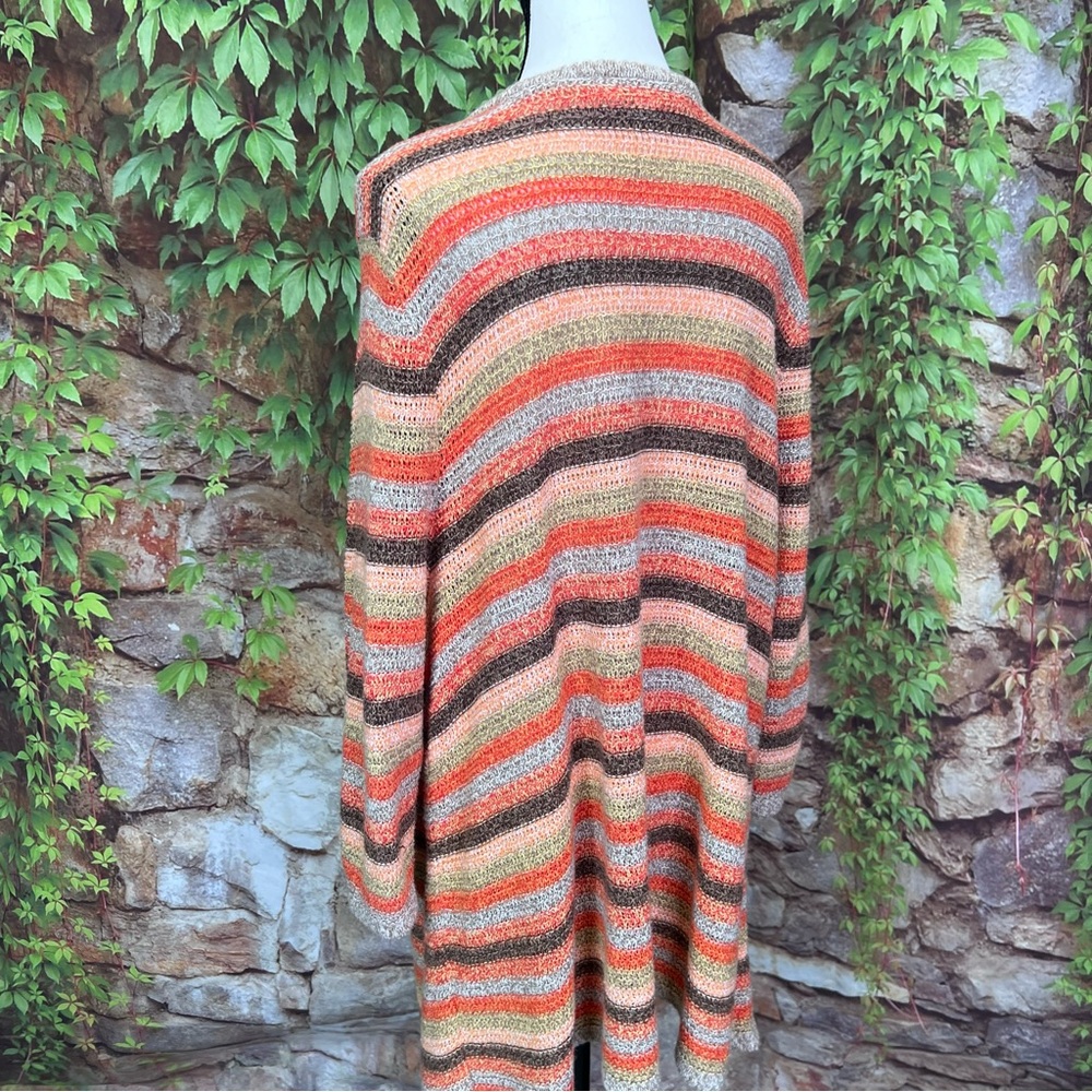 C.J. BANKS Multicolor Lightweight Single Button Cardigan, 1X - Picture 5 of 9